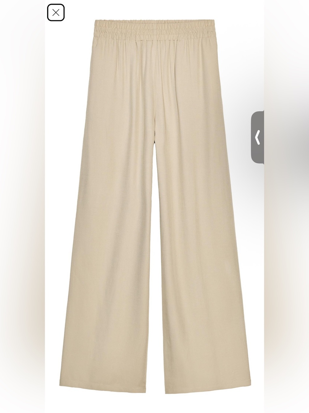 Zara Elastic waist Wide leg pants